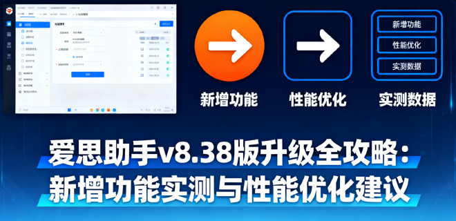 爱思助手备份速度慢？加速与优化操作指南全攻略